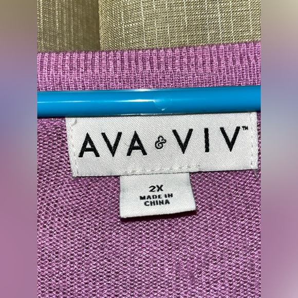 Ava & Viv Bubble Sleeve Sweater - Picture 3 of 3
